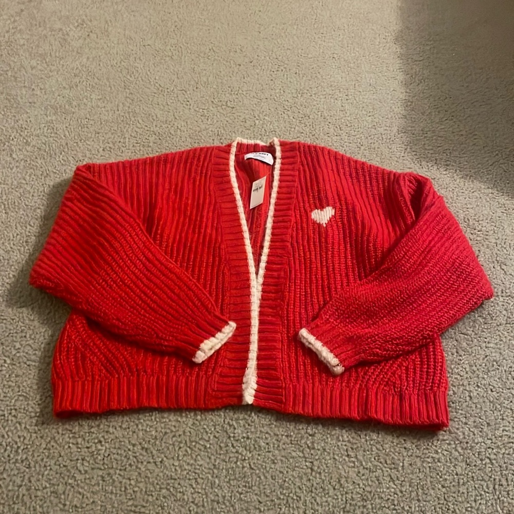 Heart Cardigan Sweater